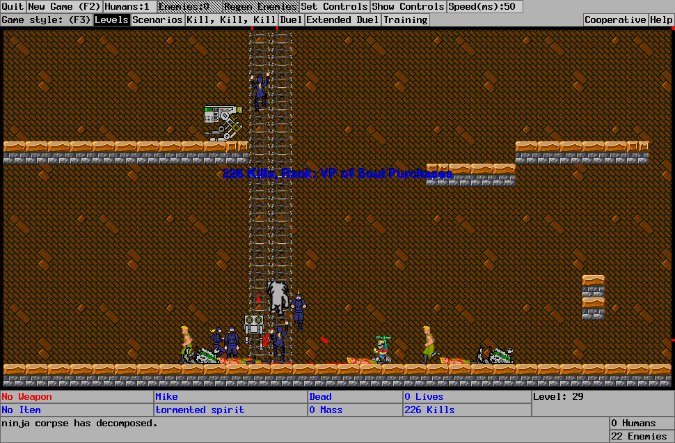 Score: 226 Kills