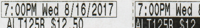 Cinematic tickets